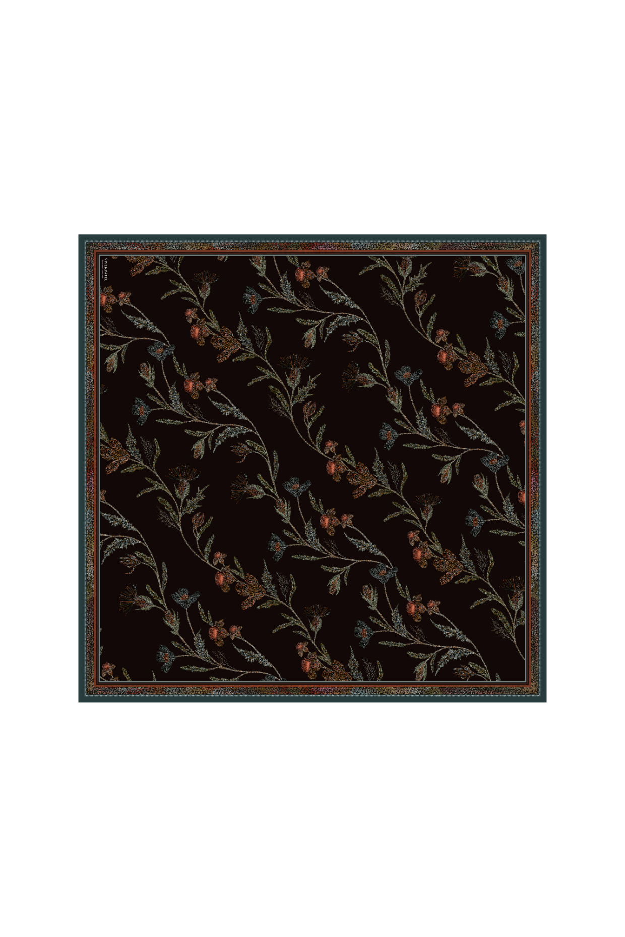 Monet bloom Scarf- Black