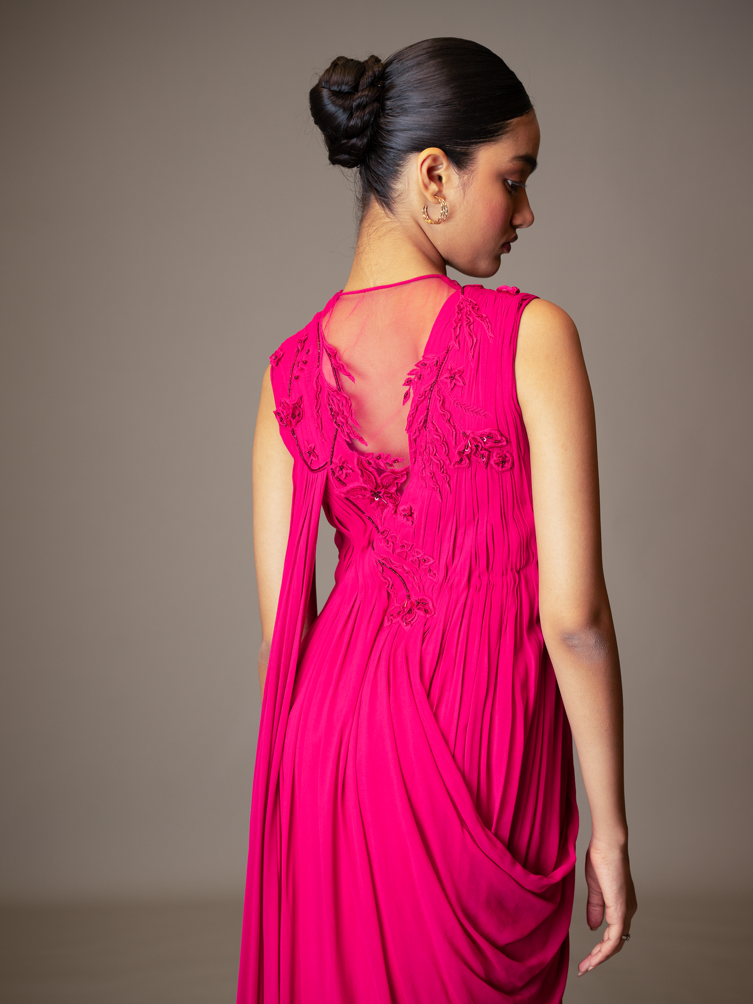 CELLA GOWN- FUSCHIA