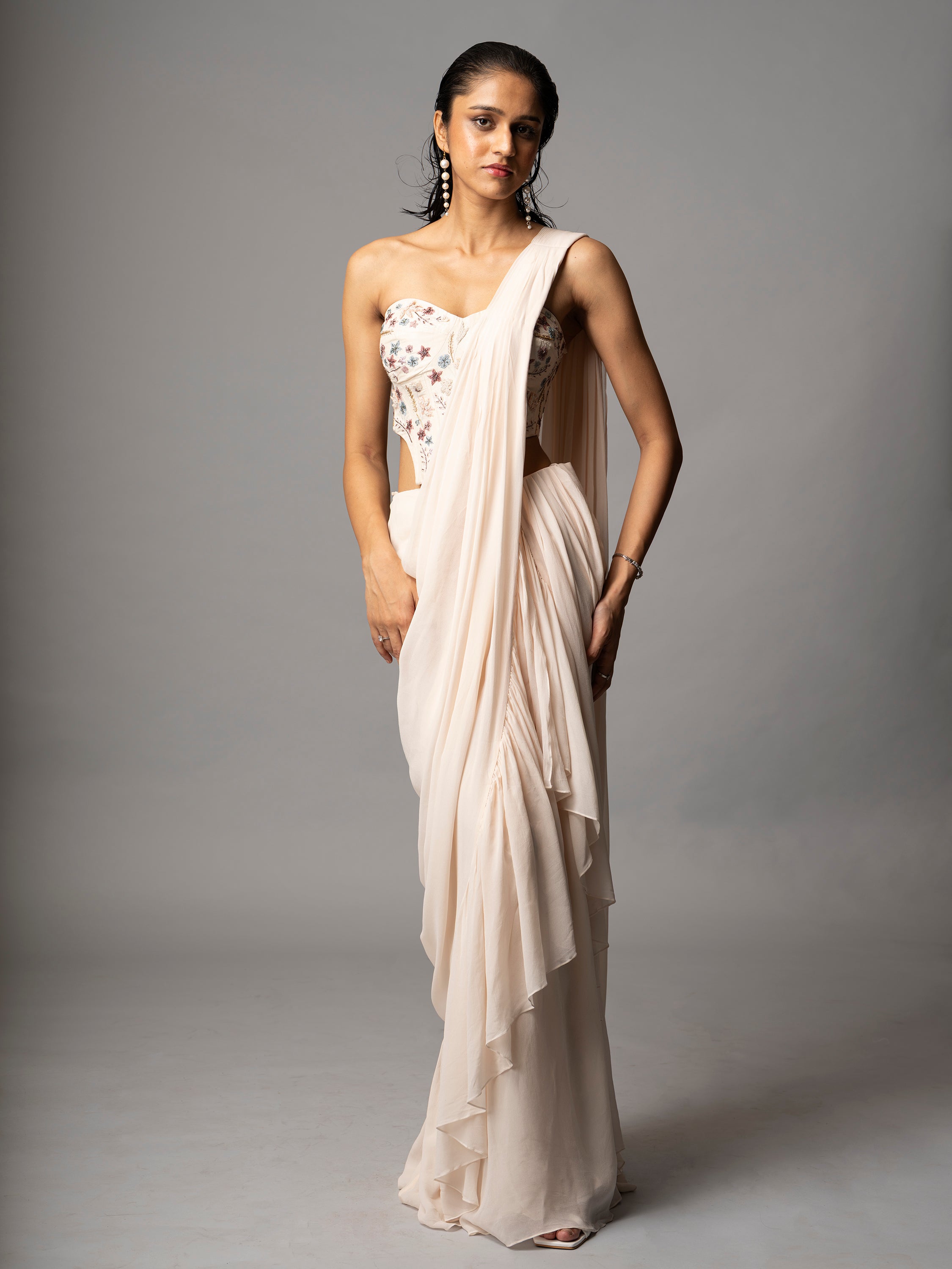 MAEVE CORSET SAREE GOWN
