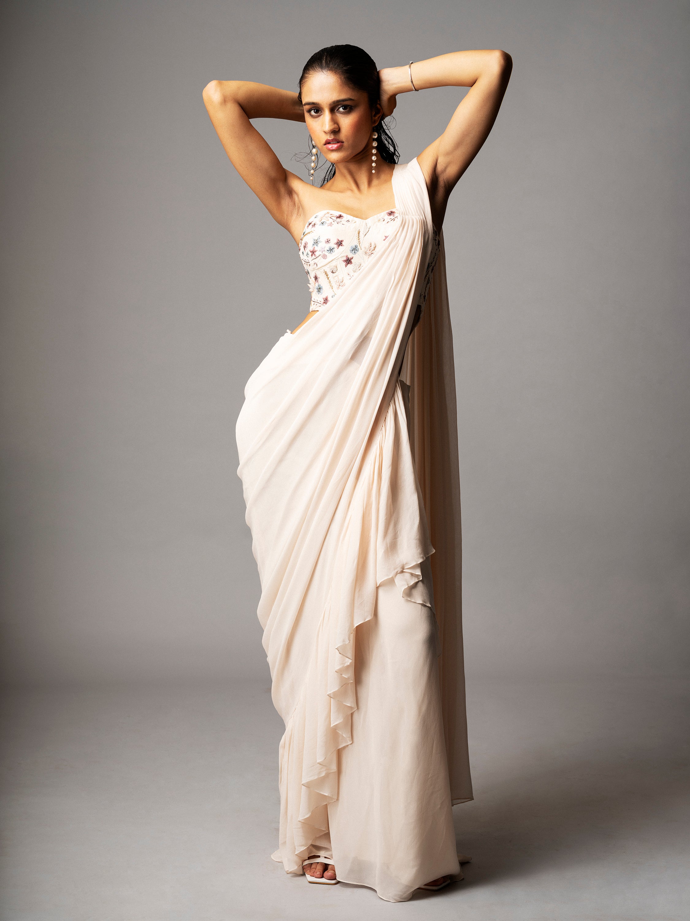 MAEVE CORSET SAREE GOWN
