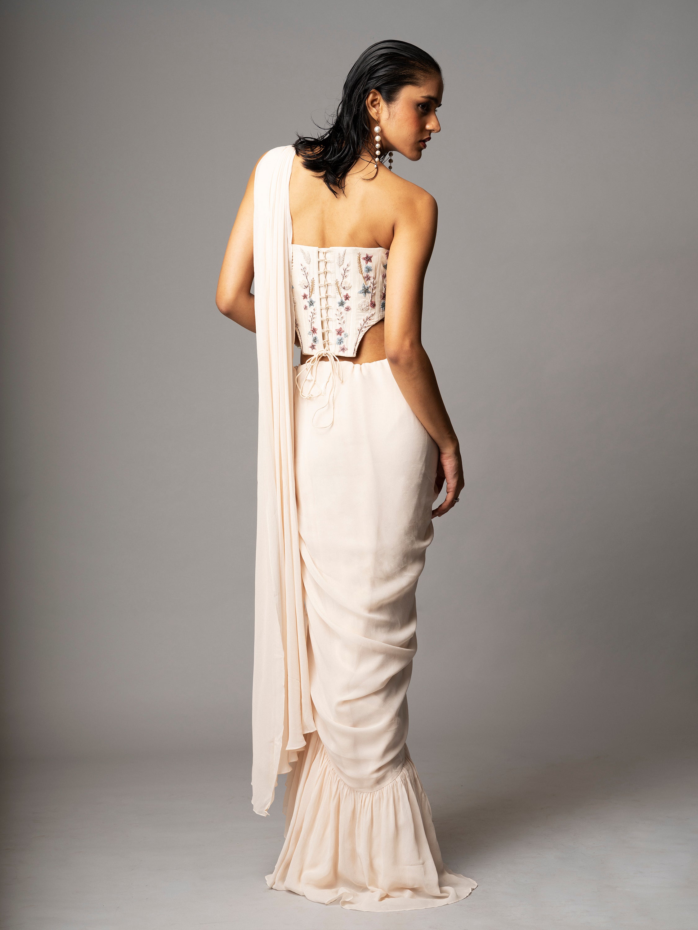 MAEVE CORSET SAREE GOWN