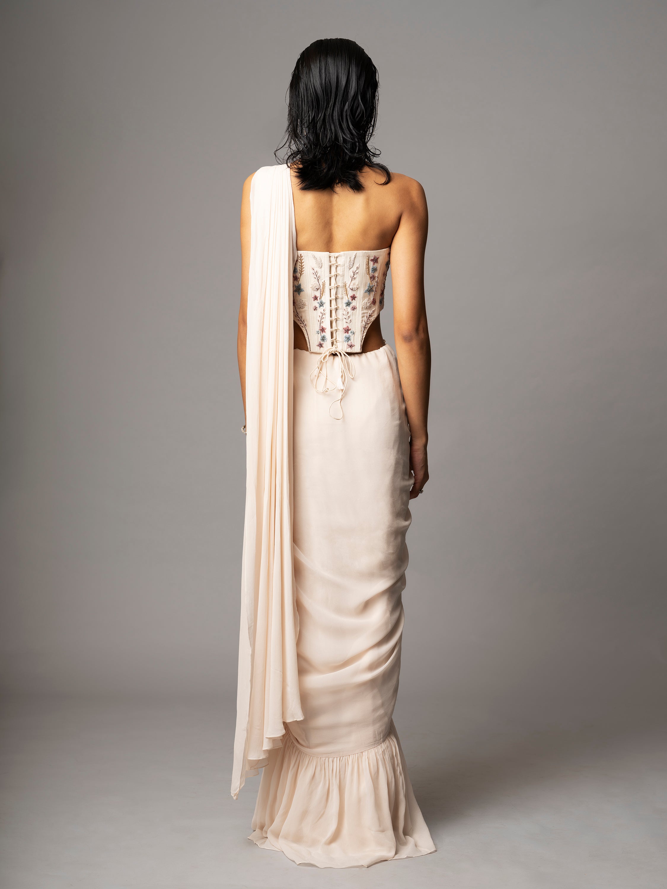 MAEVE CORSET SAREE GOWN