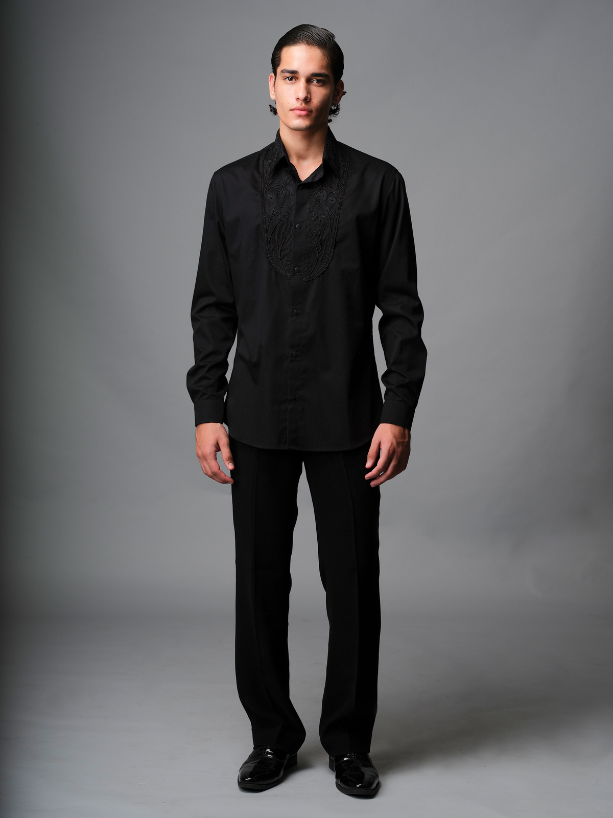 BLOOM SHIRT- BLACK