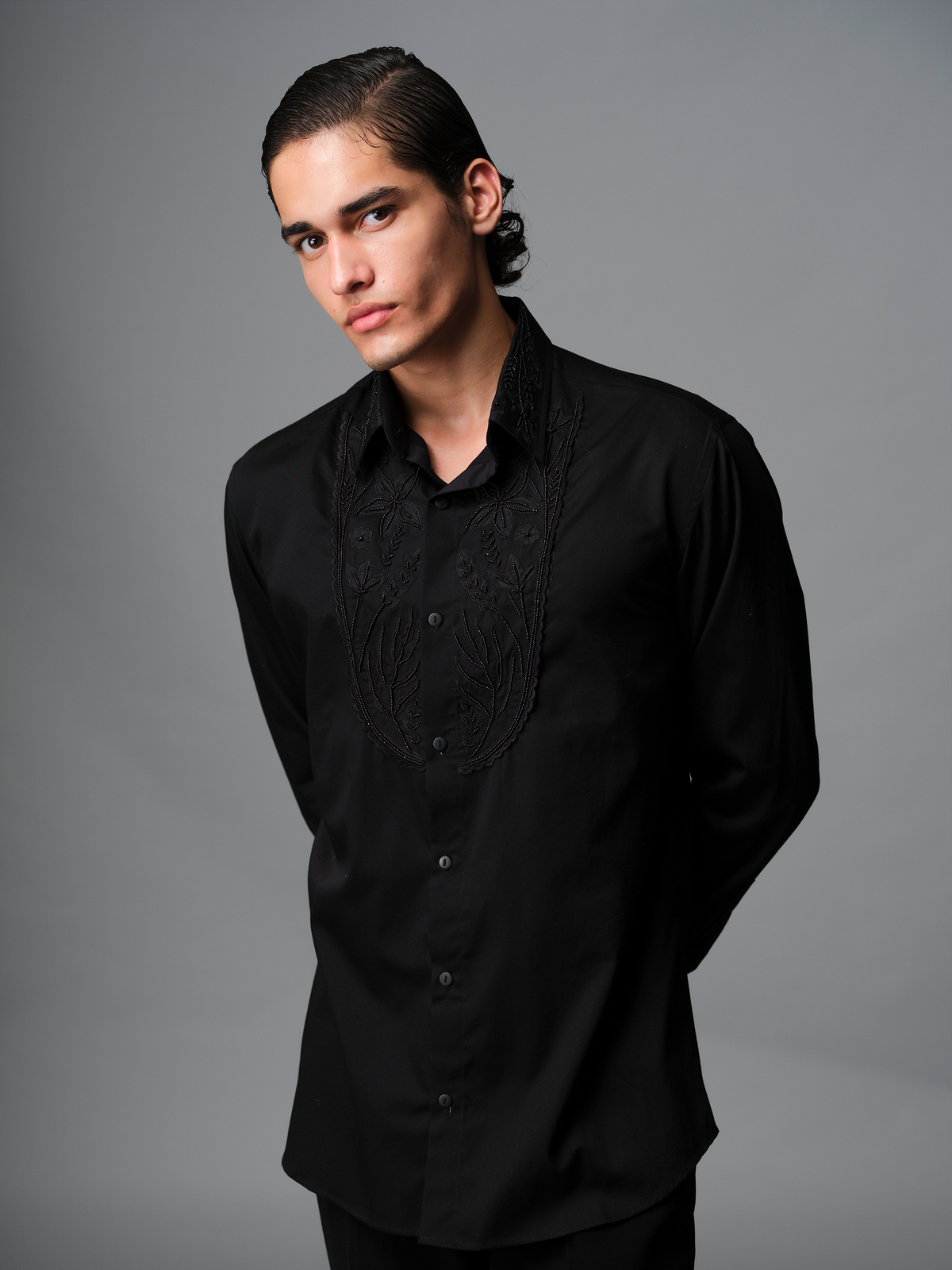 BLOOM SHIRT- BLACK