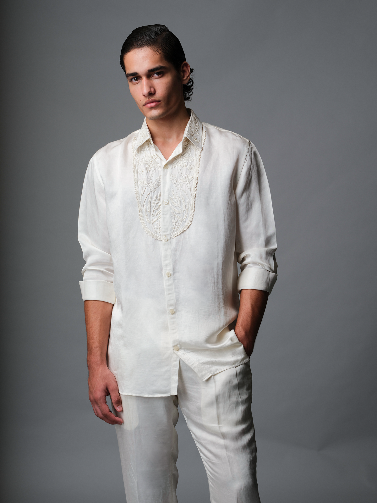 BLOOM SHIRT- IVORY