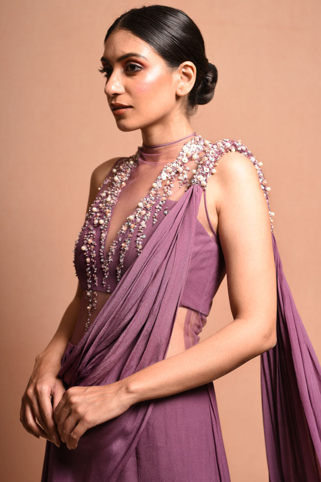 POLLEN RAYS SAREE GOWN