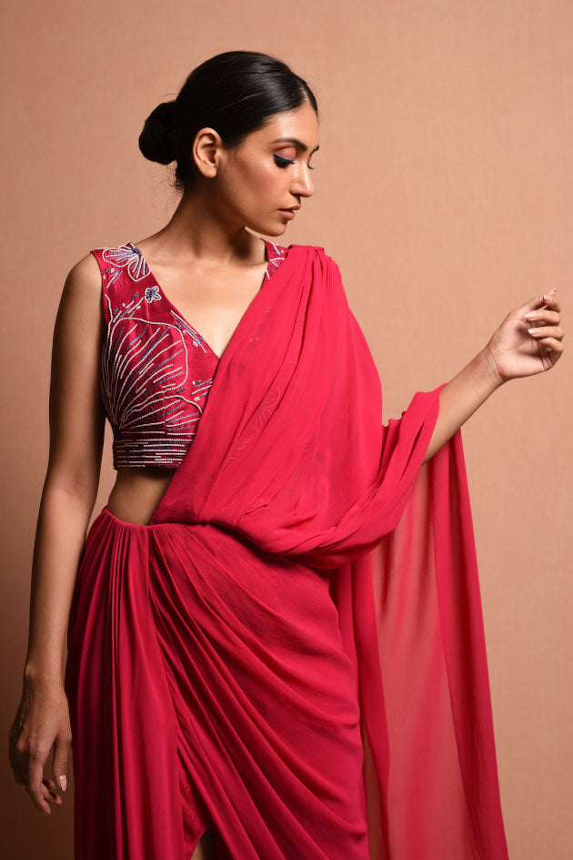 POLLEN MYTH SAREE GOWN