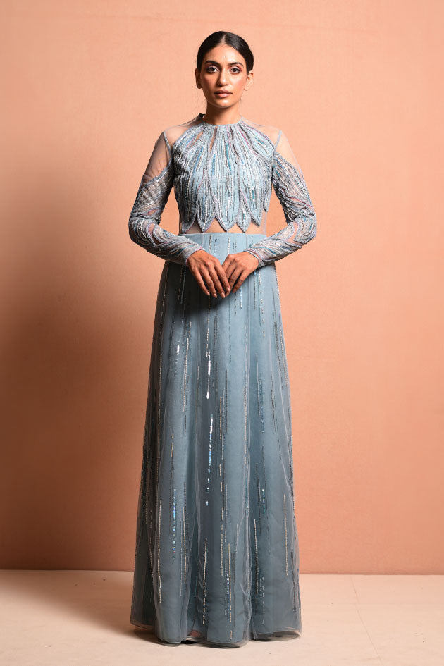 PETALWRAP in Frost Blue