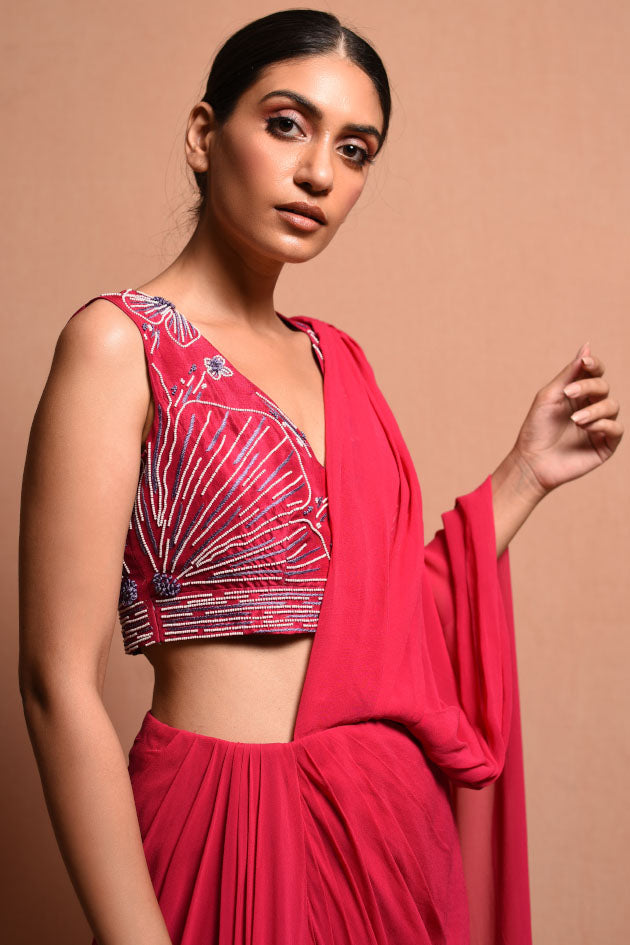 POLLEN MYTH SAREE GOWN