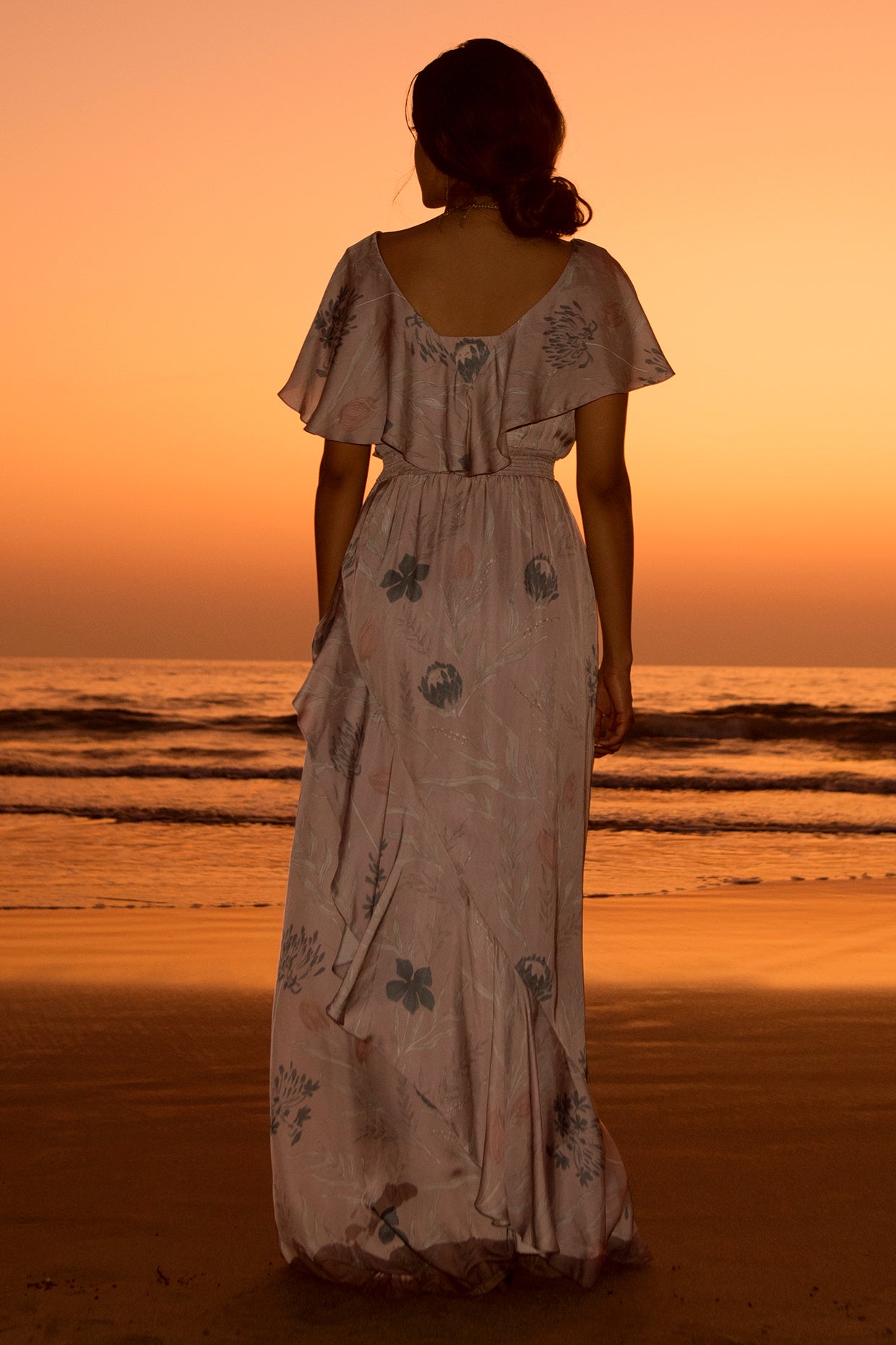 IMPRESSIONIST FLORAL DRESS