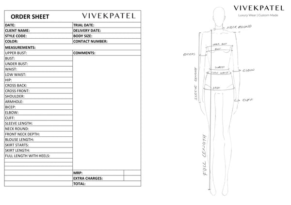 How to take body measurements (female) for couture or custom made garments.