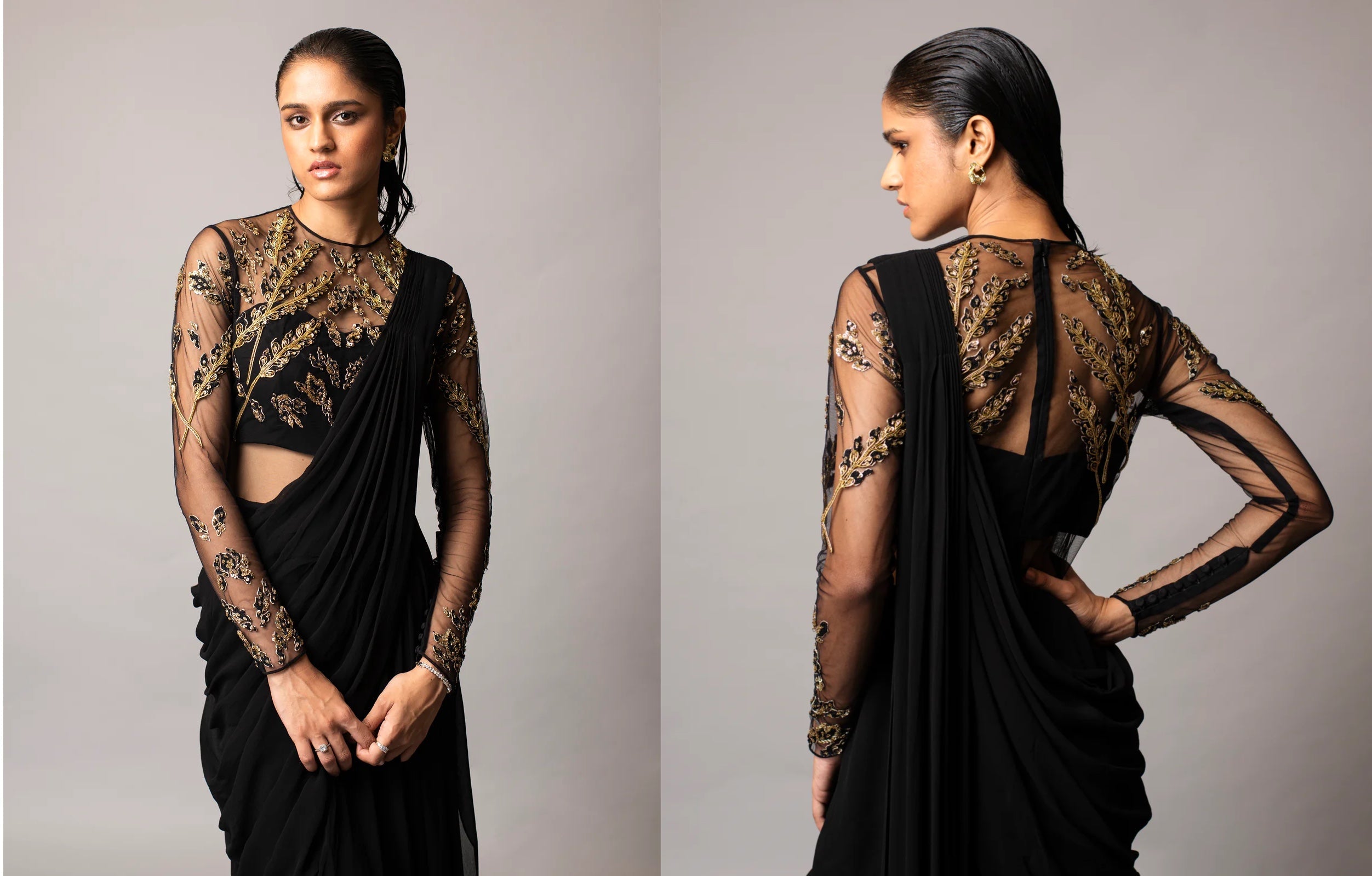 The Saree Gown: The Grace of a Saree, The Ease of a Gown.