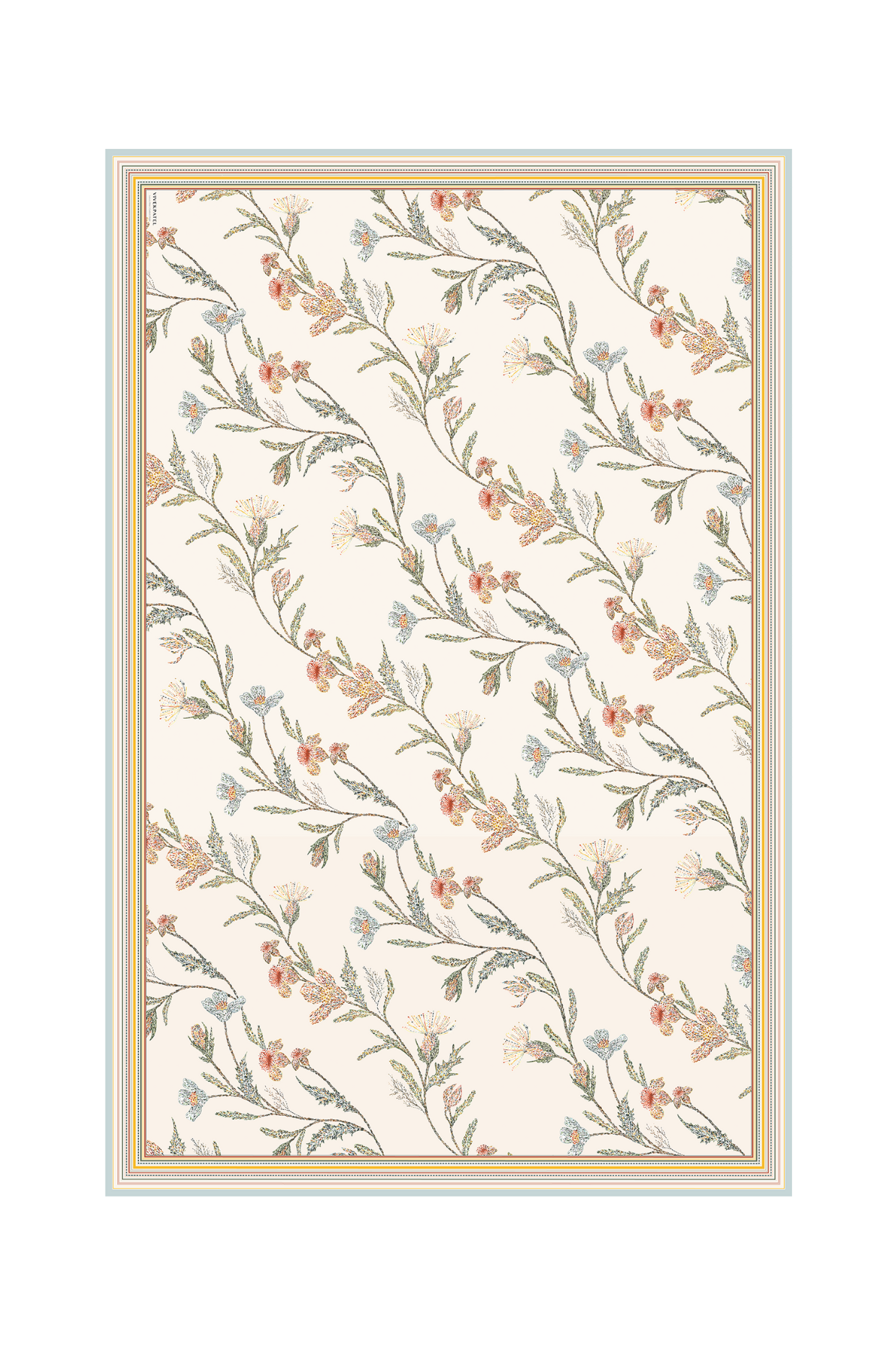 Monet Bloom Scarf- White