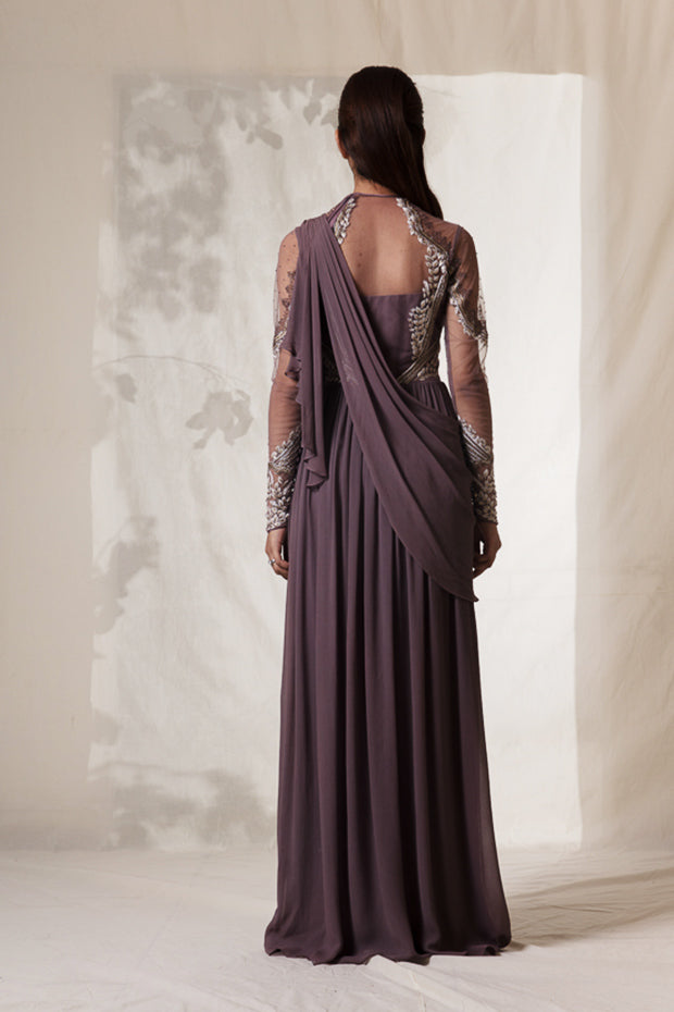 LINEARFLORE SAREE GOWN