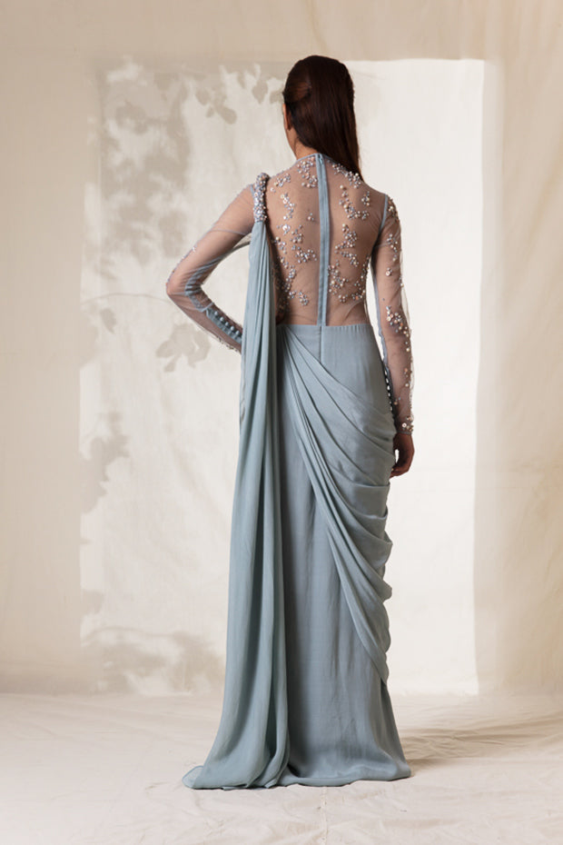 SANDKISSED SAREE GOWN