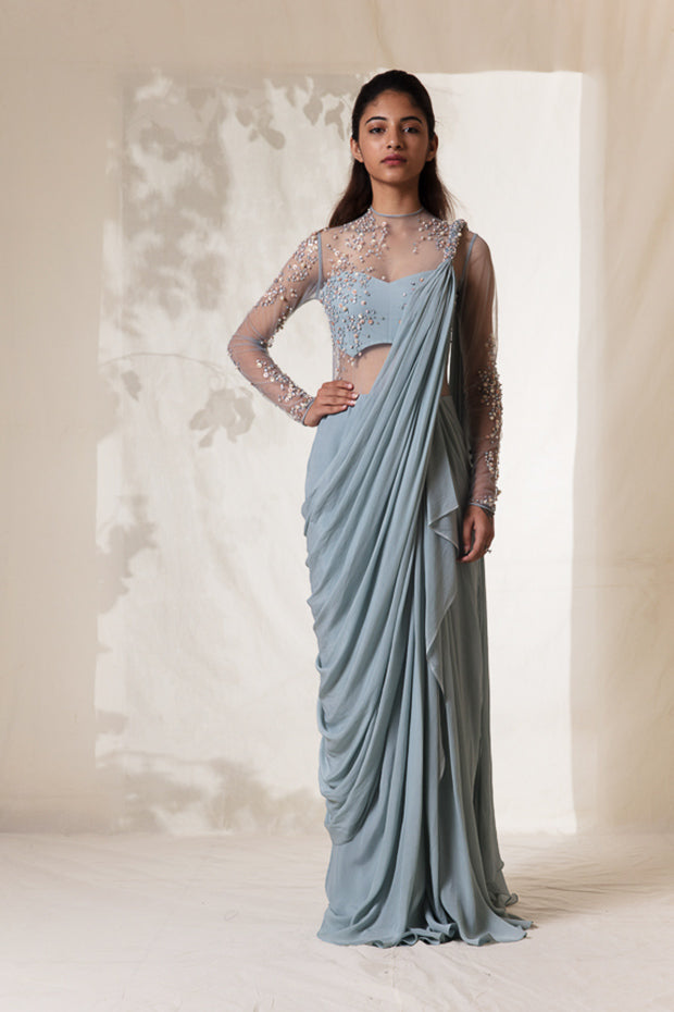 SANDKISSED SAREE GOWN