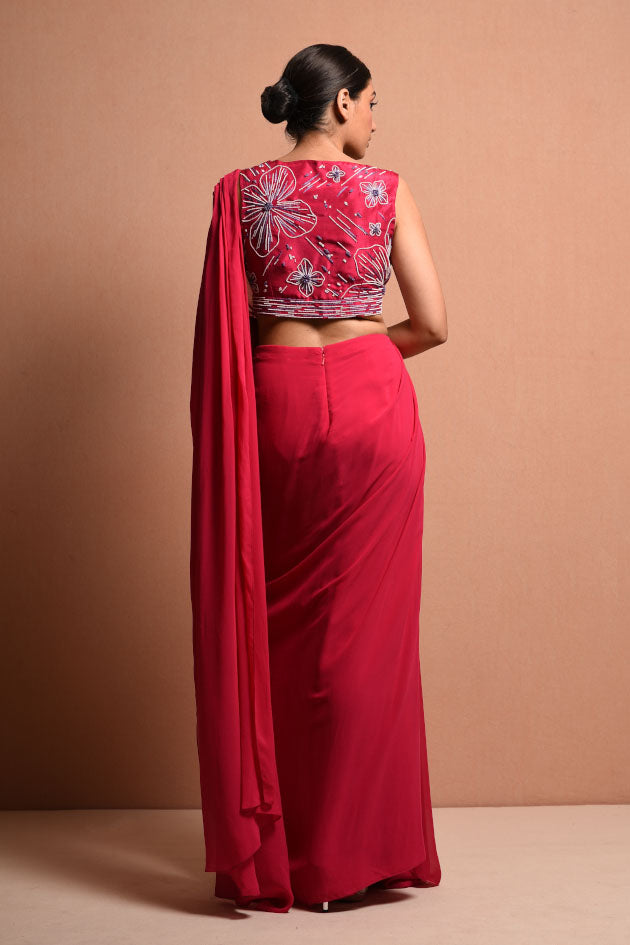 POLLEN MYTH SAREE GOWN