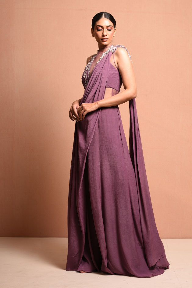 POLLEN RAYS SAREE GOWN