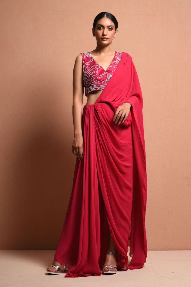 POLLEN MYTH SAREE GOWN