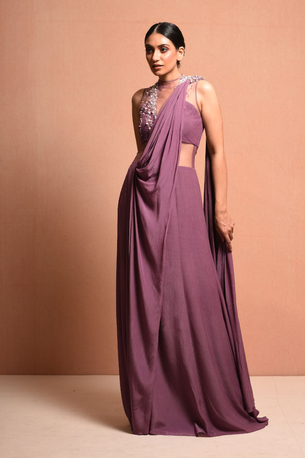 POLLEN RAYS SAREE GOWN